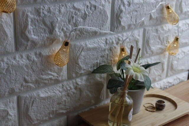 ダイソー ガーランドライト（10LED、ドロップ、USBタイプ）