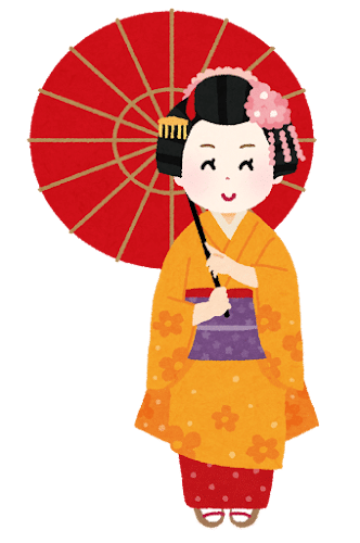 舞妓さんのイラスト