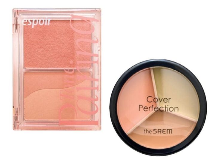 神崎恵さんがオリーブヤングで購入したコスメ ザセムのコンシーラー、エスポアのチーク