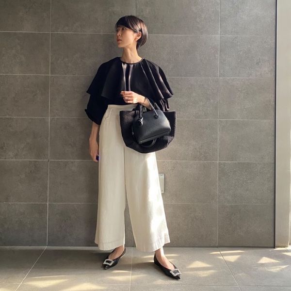 入園式のママの髪型：ショートヘア