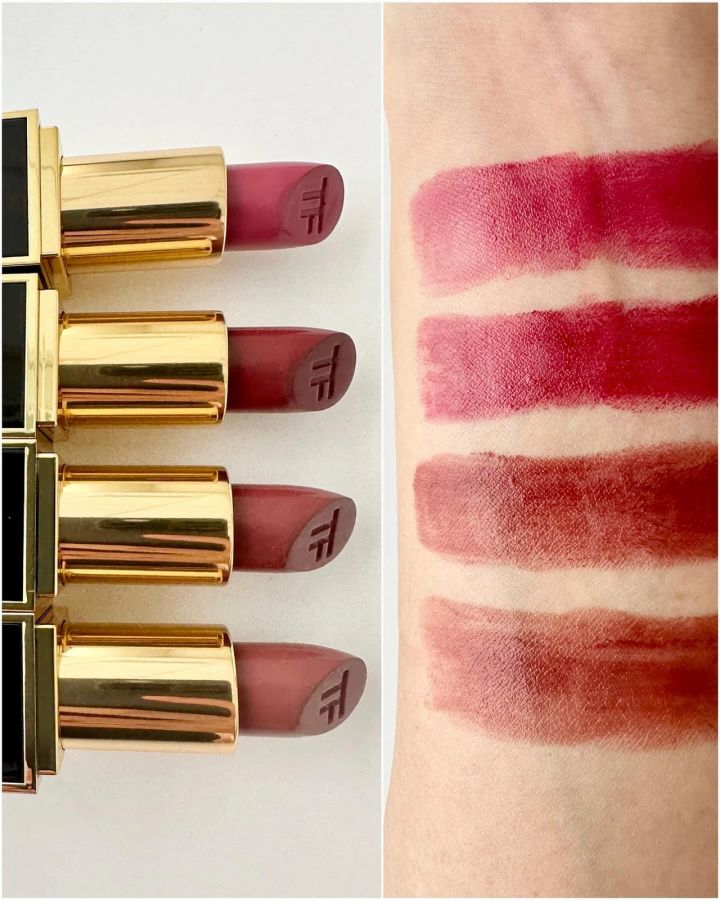 トム フォード_新作コスメ2024_リップ カラー 69／80／N2／N3_スウォッチ