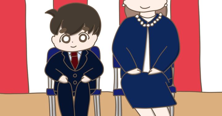 特別支援学校の入学式で落ち着いて過ごすことができた自閉症の息子（べっこうあめアマミさん作）