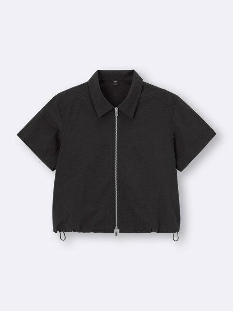 GUのフロントジップシャツ