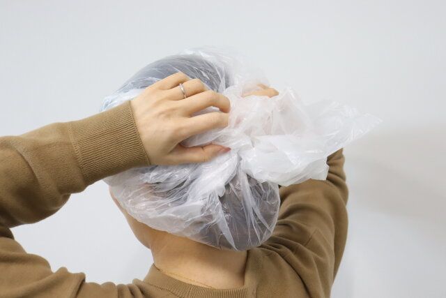 毛染めケープ（2WAY） キャップ