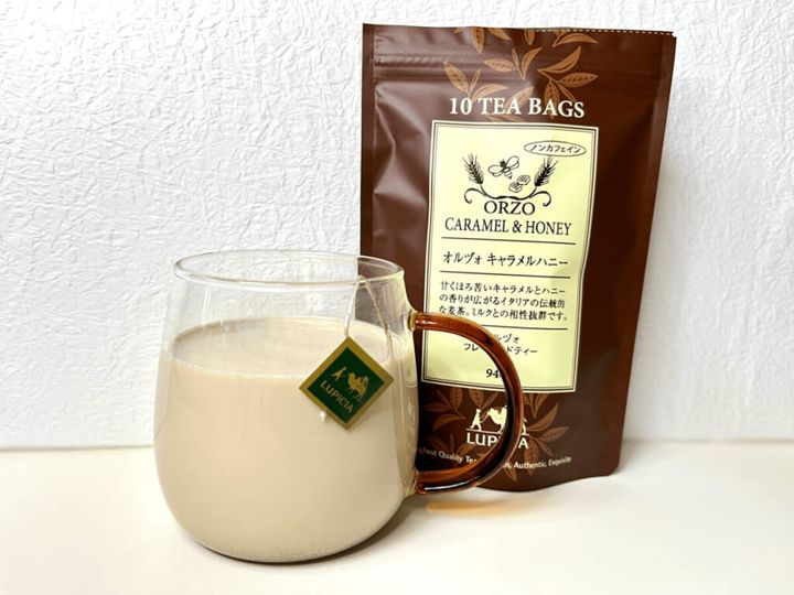 世界のお茶専門店 ルピシア 「オルヅォ キャラメルハニー」 ホットミルクティー