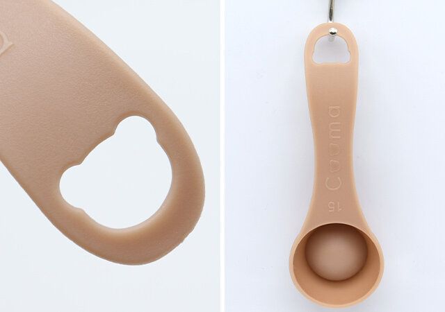 ダイソーのクマ型の穴付き両面量れる計量スプーン（Cooma）