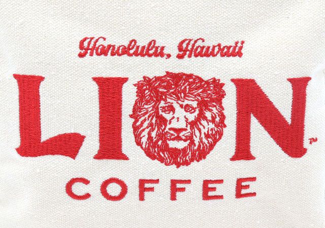 ライオンコーヒーポーチ付録レビュー刺繍ロゴ