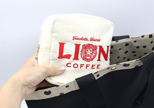 ライオンコーヒーポーチ付録レビューバッグインポーチ