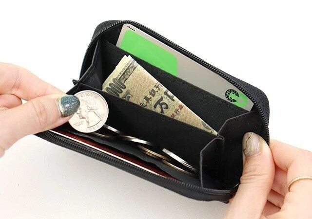 ダイソー ラウンド財布（AGシリーズ、ファスナータイプ）