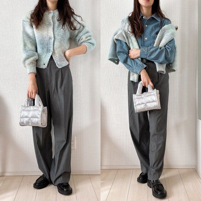 ニットに飽きたらシャツをプラス