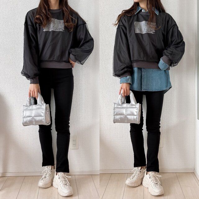 シャツをプラスで体型カバーにも