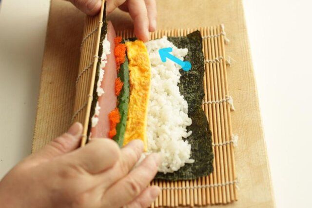 基本の海苔巻き工程