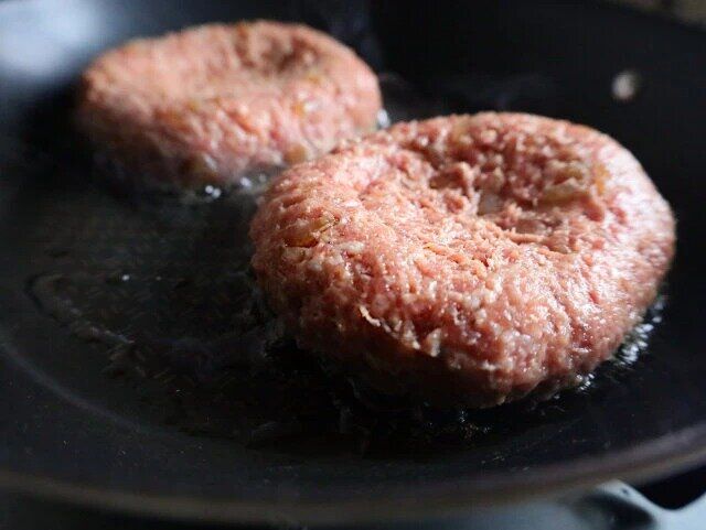 基本のハンバーグ工程