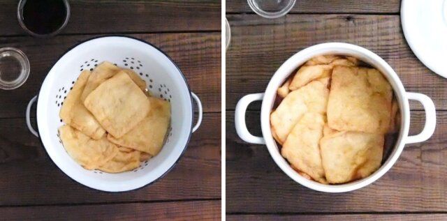 基本のいなり寿司工程