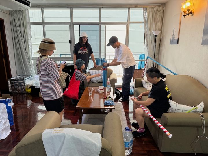 Airbnbを利用して滞在したアパートの一室