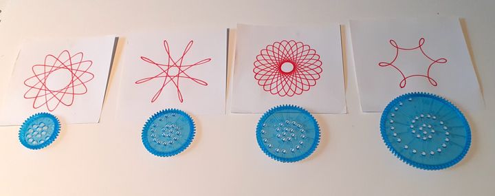 歯車のサイズと描かれる模様