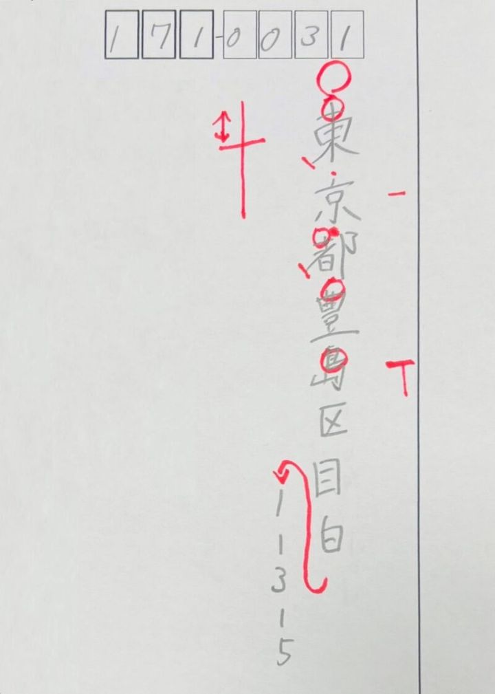 ハガキの住所の書き方で性格がわかる