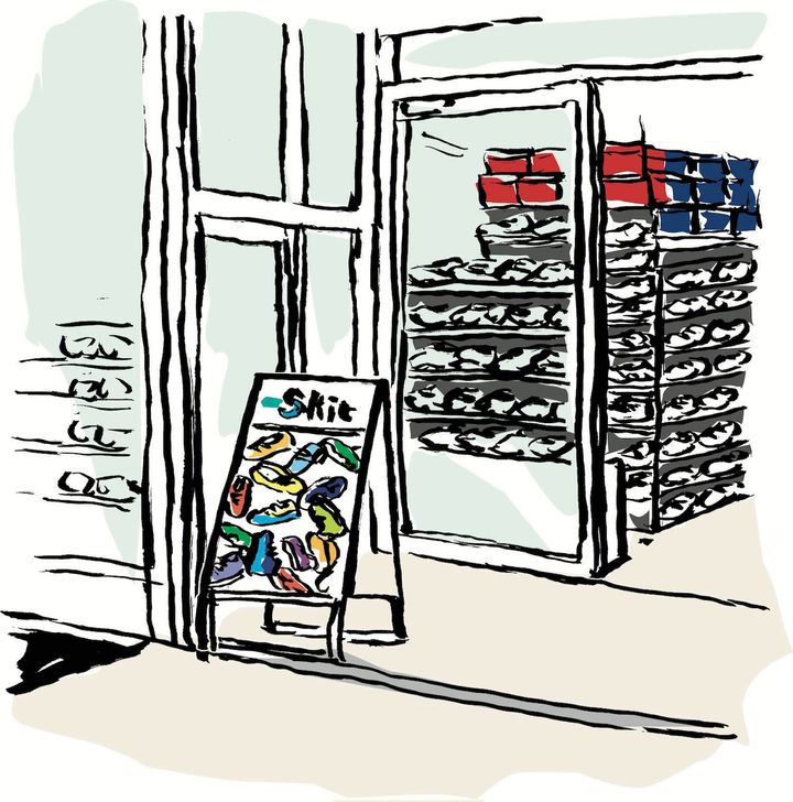 スニーカーショップSKIT 東京・吉祥寺店のイラスト