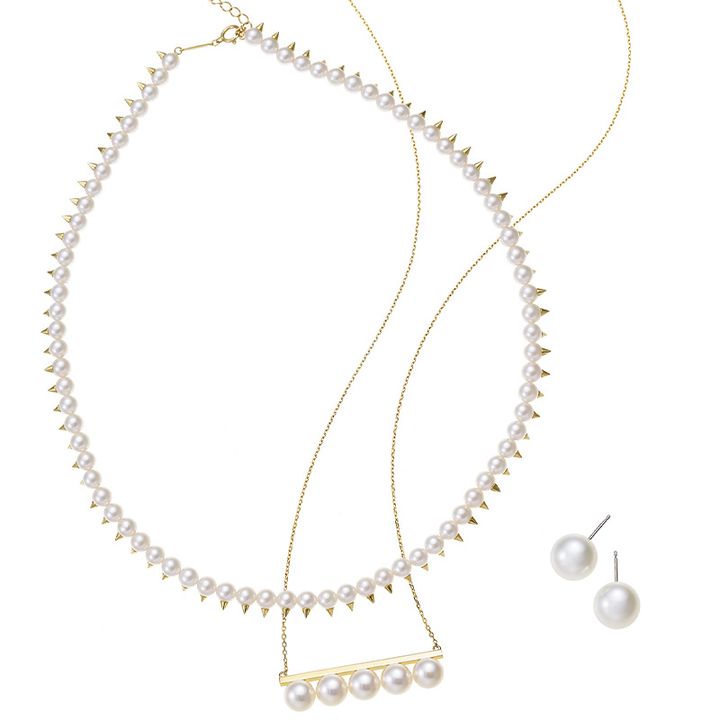 TASAKIのバランスやデインジャーのネックレスとピアス