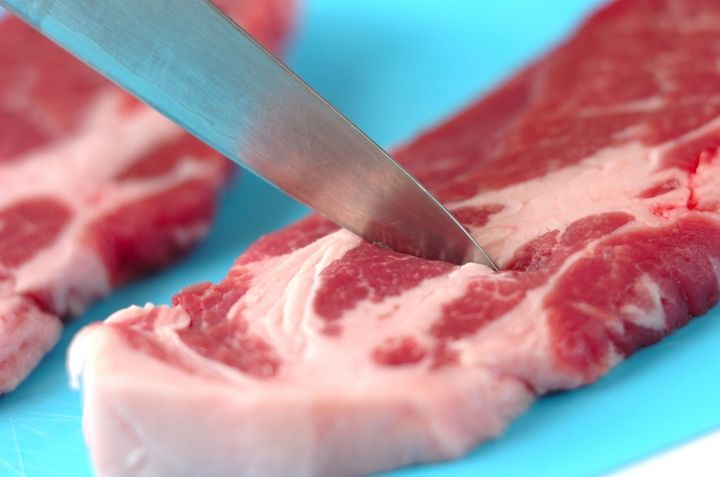 ポークステーキの下準備1