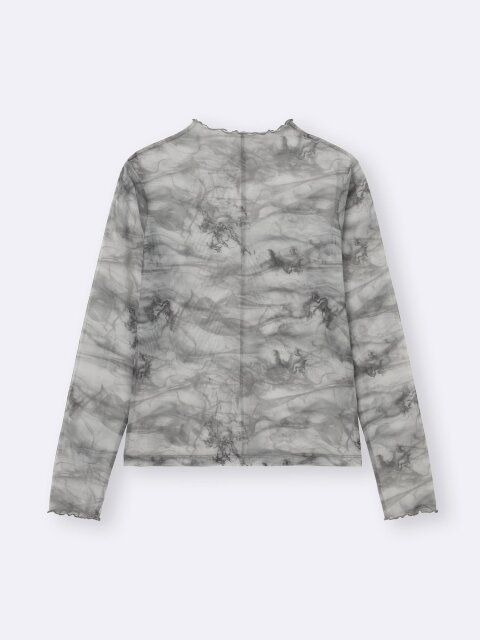 2025guレディース値下げシアープリントボトルネックT