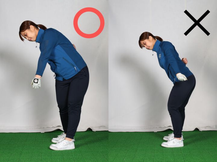 左腕を伸ばしてスイングしてない？しなりを活かしたスイングになる方法をレッスン