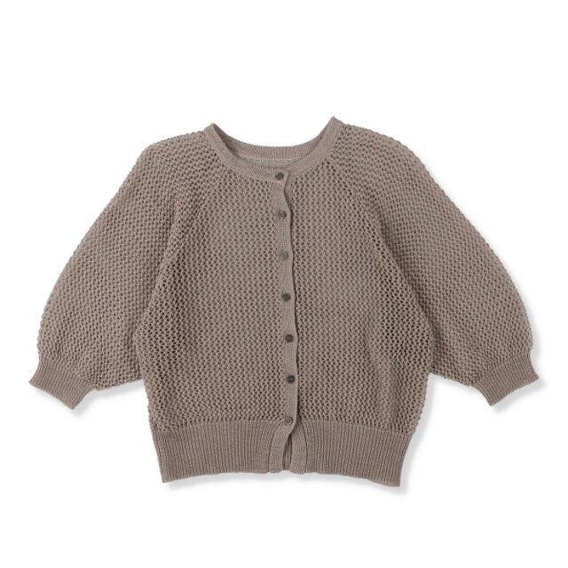 2025しまむらレディース透かし編みニットカーディガン