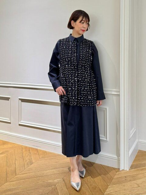 シャツワンピースコーデ2