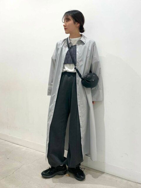 シャツワンピースコーデ5