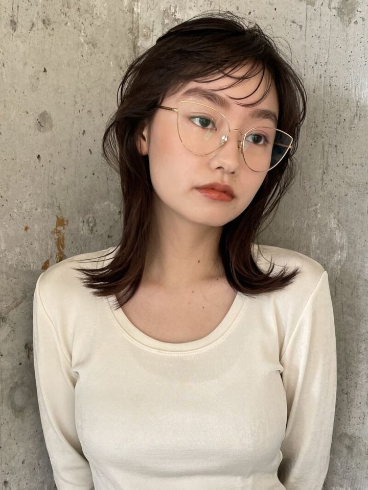 30代ヘアスタイル、ミディアム（サイド）、LOAVE AOYAMA