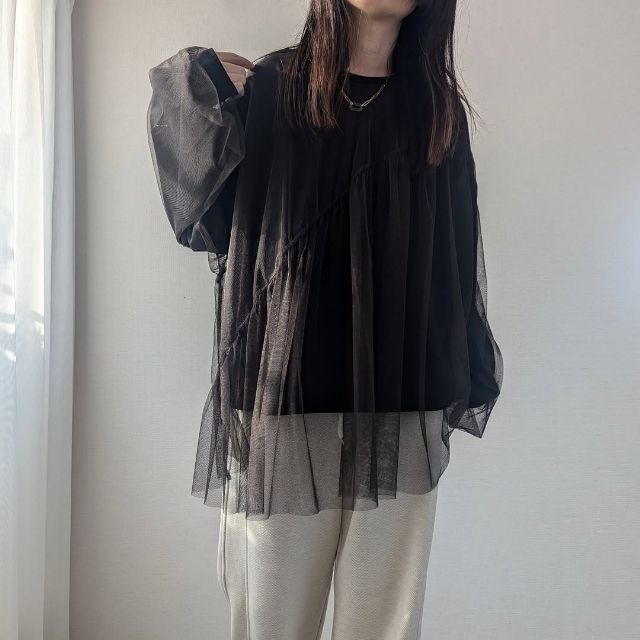 nukoチュールドッキンPOを着たコーデ