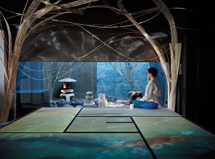 “光の茶室”で抹茶や和菓子とともに幻想的な世界に浸る、アートテラスラウンジ「NIWA（にわ）」