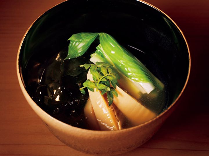 銀座『鮨 杉澤』の若竹煮