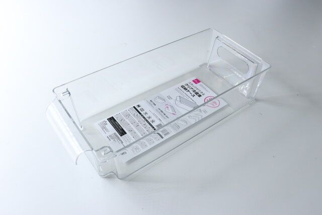 スタックができるクリア冷蔵庫収納ケース（31.5cm×13.5cm×7.5cm） 冷蔵庫収納グッズ