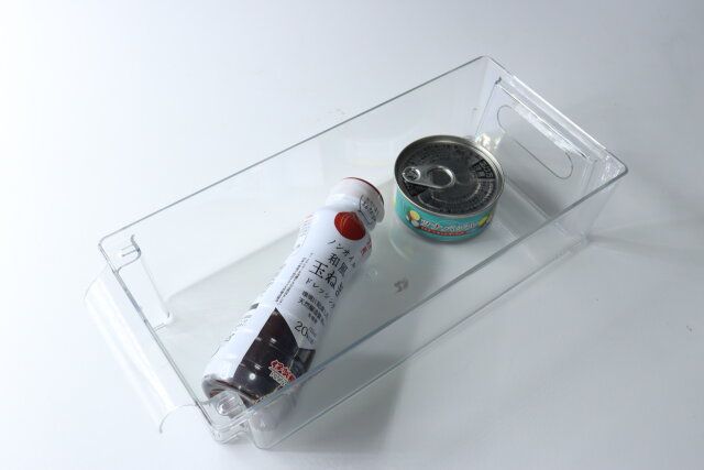 スタックができるクリア冷蔵庫収納ケース（31.5cm×13.5cm×7.5cm） 収納力