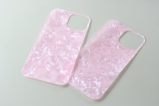 ダイソー スマホ用インナーシート（ピンククラッシュ柄）