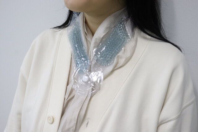 つぶつぶ保冷剤ネック用 使用例