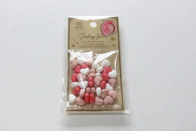 セリア シーリングワックスいちごミルクMIX40P パッケージ