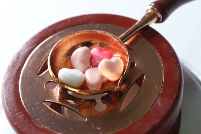 セリア シーリングワックスいちごミルクMIX40P