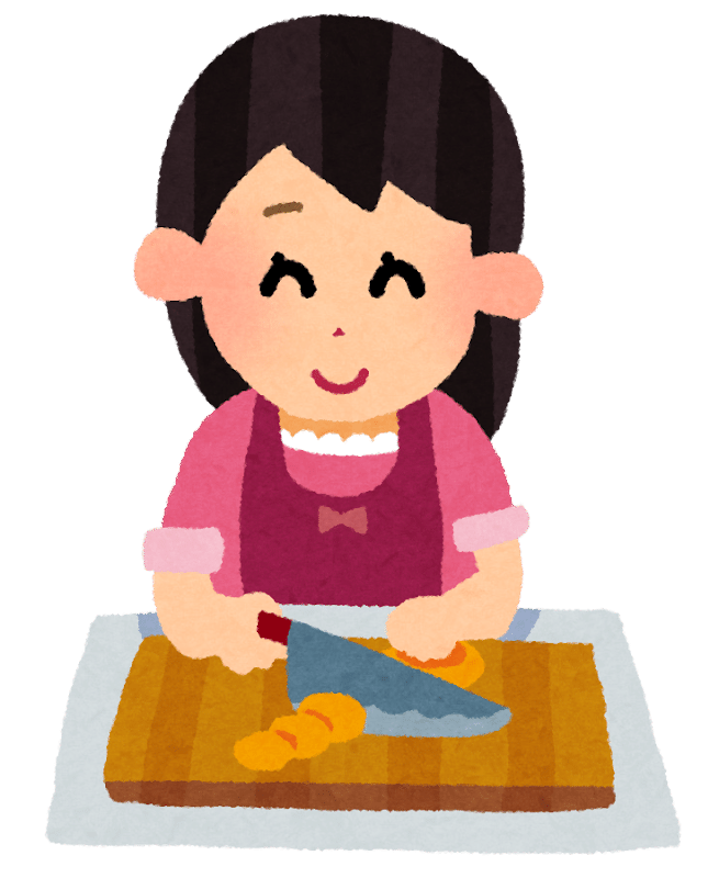 料理のイラスト「女性」 | かわいいフリー素材集 いらすとや