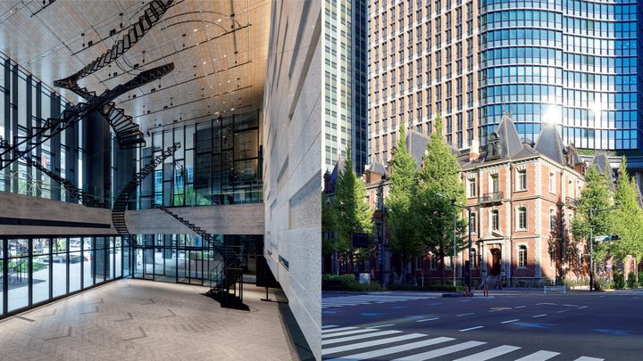 TODA BUILDINGの展示風景と三菱一号館美術館