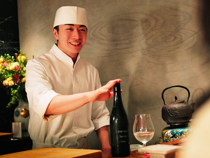 蒲田『初音鮨』で提供している「日日 秋津山田錦 自社田」