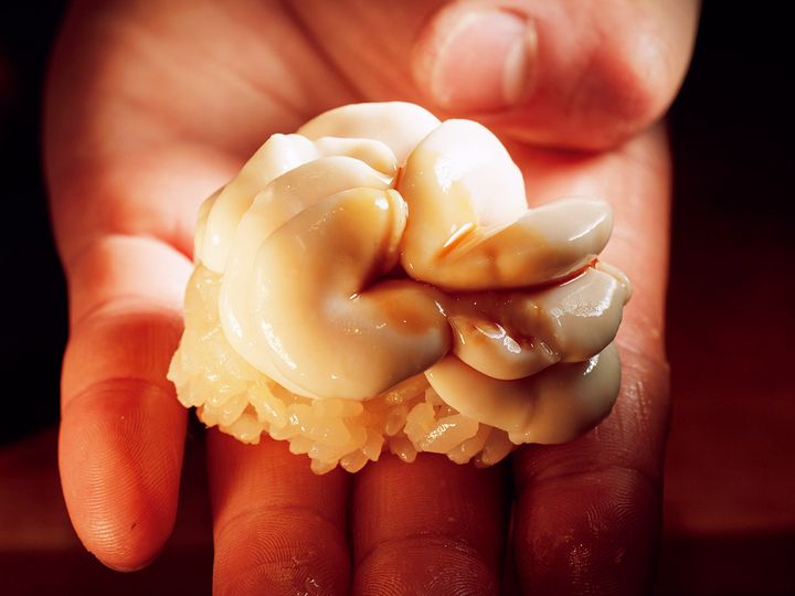 蒲田『初音鮨』の白子