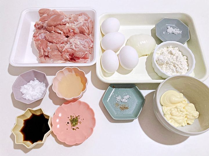 オニオンチキン南蛮の材料