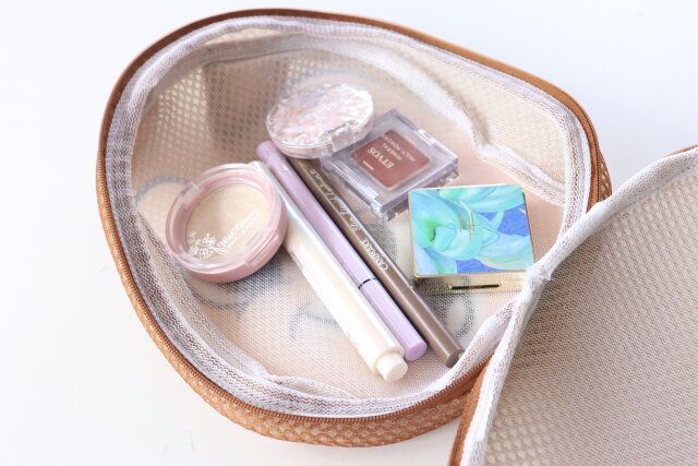 ダイソー 洗濯ネット、マチ付ダイカット（チップ） 使用例 コスメ