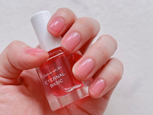 エターナルベーシック ミュートクリアピンク 爪に塗る
