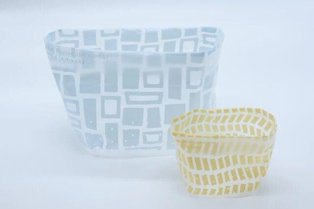 自立する抗菌水切りゴミ袋 大 小