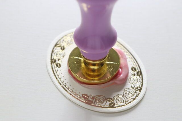 シーリングワックス押し型ドーナツ 使用方法