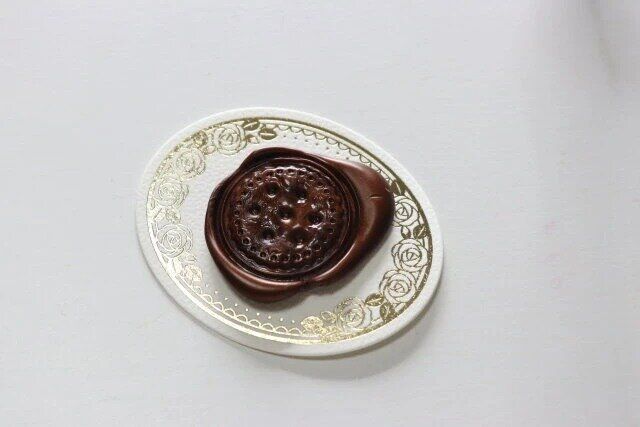 シーリングワックス押し型ビスケット 仕上がり