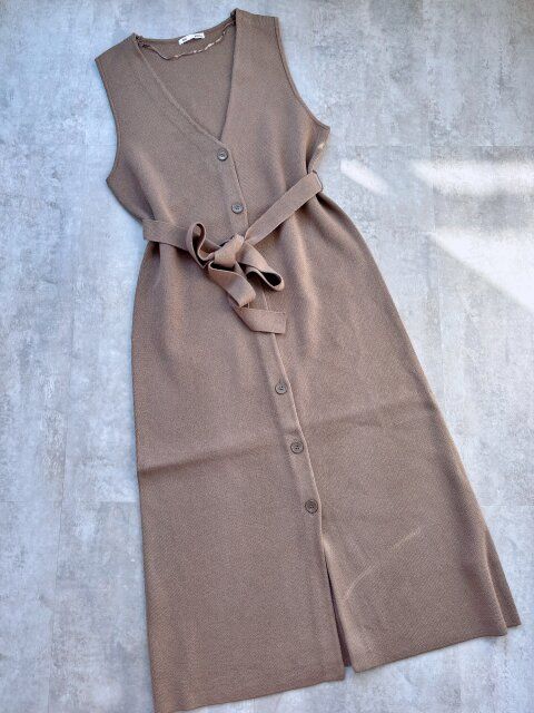 GU ニットジャンパードレスZ+E BROWN